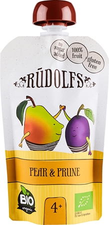 Rudolf’s BIO hruška, sušená slivka ovocný príkrm