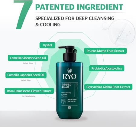 RYO Deep Cleansing & Cooling Shampoo Deep Cleanse Clarifying Shampoo with cooling effect