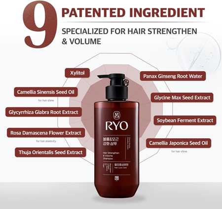RYO Hair Strengthen & Volume Shampoo Treating And Strengthening Shampoo for hair volume