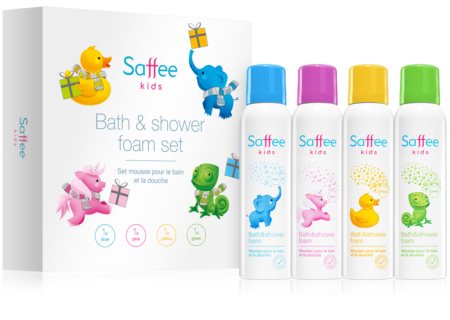 Saffee Kids Bath & Shower Foam Set coffret (para pele de bebé)