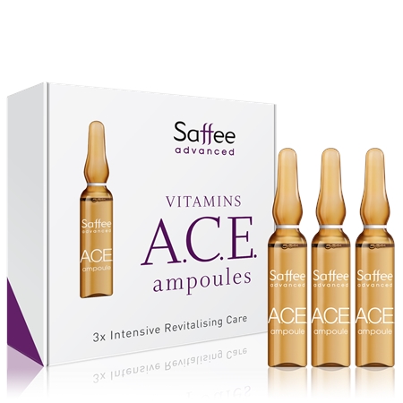 Saffee Advanced Vitamins A.C.E. Ampoules fiala – Starter Pack 3 giorni con vitamine A.C.E.
