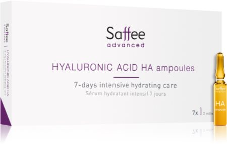 Saffee Advanced Hyaluronic Acid Ampoules ampulli – 7 päivän intensiivinen hoito hyaluronihapolla