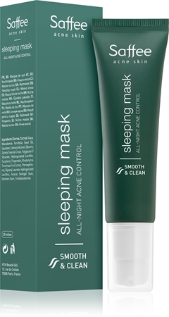 Saffee Acne Skin máscara de noite