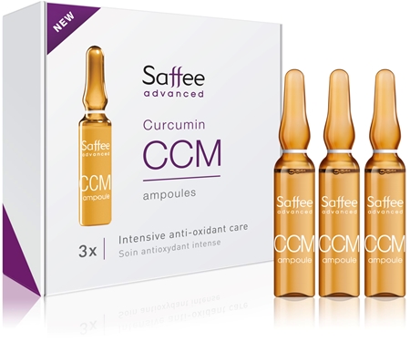 Saffee Advanced Curcumin Ampoules – 3x Intensive Anti-oxidant Care ampule – 3-dnevni start paket s kurkumom