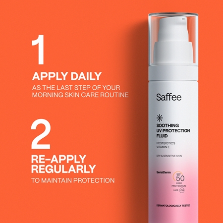Saffee SensiDerm Soothing UV Protection Fluid fluide protecteur pour peaux sèches à sensibles