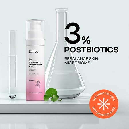 Saffee SensiDerm Soothing UV Protection Fluid Schützendes Fluid für trockene bis empfindliche Haut