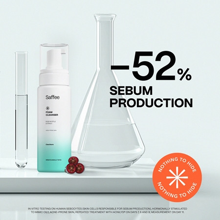 Saffee ClearDerm Foam Cleanser tisztító hab a problémás bőrre