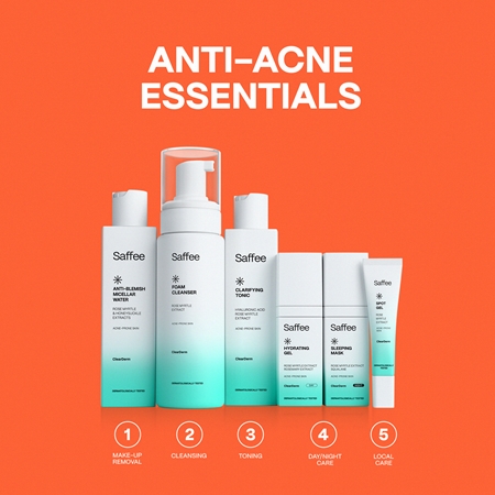 Saffee ClearDerm Day & Night Care Set set za problematično kožo