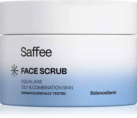 Saffee BalanceDerm Face Scrub piling za obraz za mastno in mešano kožo