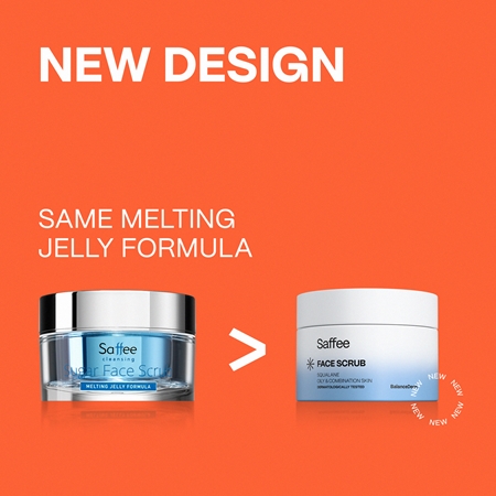 Saffee BalanceDerm Face Scrub piling za obraz za mastno in mešano kožo