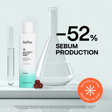 Saffee ClearDerm Anti-blemish Micellar Water Micellar Water for problem skin