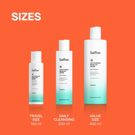 Saffee ClearDerm Anti-blemish Micellar Water Micellar Water for problem skin