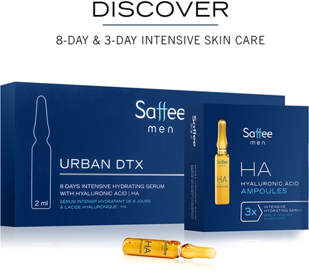 Saffee Men Urban DTX sérum intensivo hidratante com ácido hialurónico