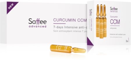 Saffee Advanced Curcumin Ampoules - 7-days Intensive Anti-oxidant Care ampola – 7 - dias de cuidado intensivo com curcumina