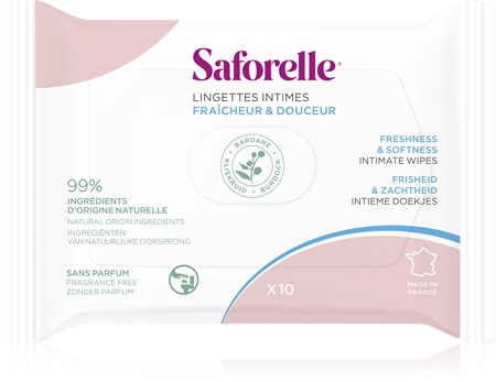 Saforelle Intim whipes lingettes hygiène intime