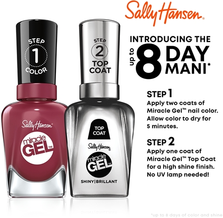 Sally Hansen Miracle Gel™ esmalte para uñas en gel sin usar lámpara UV/LED