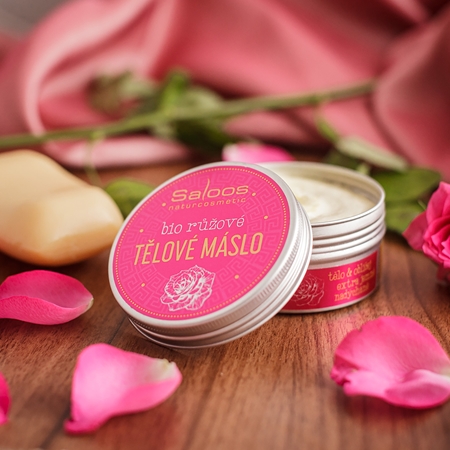 Saloos Bio Butter Barojošs ķermeņa sviests ar rožu eļļu