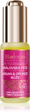 Saloos Bio King's Care Argan & Opuntia & Rose óleo de argão bio com efeito antirrugas
