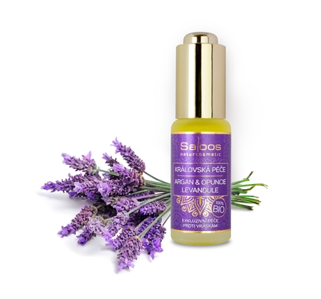 Saloos Bio Královská Péče Argan & Opuncie & Levandule bio arganový olej s vůní levandule