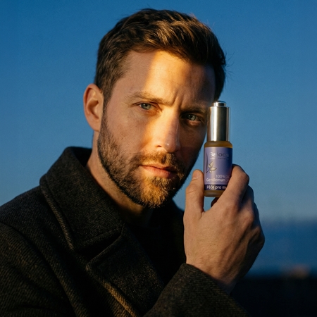 Saloos Men's Care 100% Gentleman olio ringiovanente viso per uomo