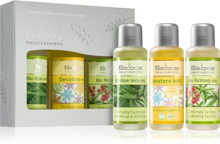 Saloos Bio Body And Massage Oils Aloe Vera & Meadow Flowers & Ricin coffret (com efeito regenerador)
