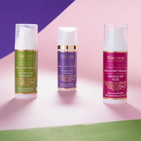 Saloos Bio Royal Peeling Bergamot exfoliant facial pentru reglarea cantitatii de sebum.