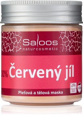 Saloos Jílová Maska Červený Jíl tělová a pleťová maska pro unavenou pleť