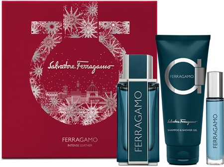 Ferragamo Ferragamo Intense Leather set cadou X. pentru bărbați