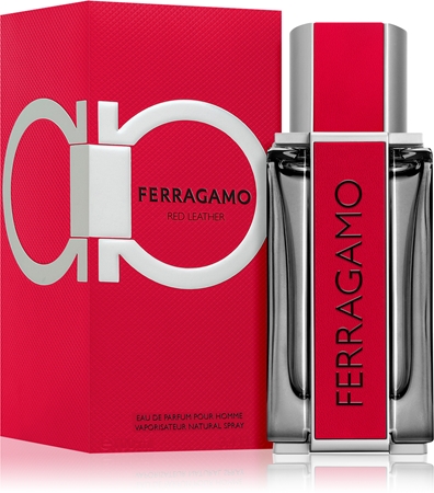 Ferragamo Red Leather Eau de Parfum for men notino.ie