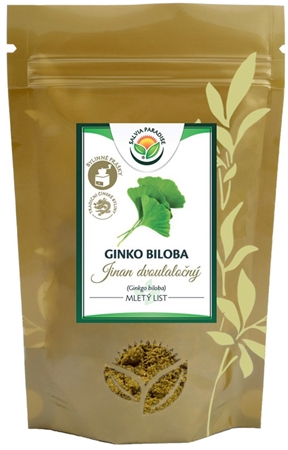 Salvia Paradise Ginkgo biloba mletý list doplněk stravy pro normální činnost srdce a mozku