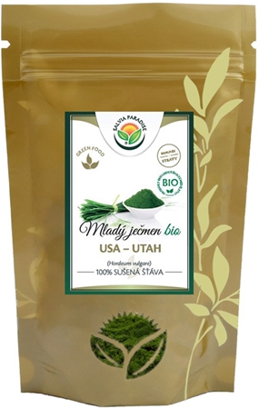 Salvia Paradise Mladý zelený ječmen 100% sušená šťáva prášek pro detoxikaci organismu a podporu imunity