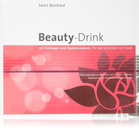 Sanct Bernhard Beauty-Drink mit Kollagen und Hyaluronsäure Kollagen für schöne Haare, Haut und Nägel