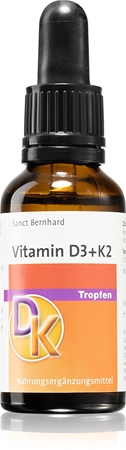 Sanct Bernhard Vitamin D3+K2 drops krople dla prawidłowego funkcjonowania układu odpornościowego, stanu kości i pracy mięśni