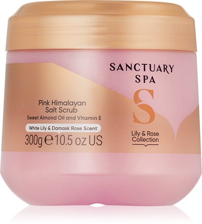 Sanctuary Spa Lily & Rose pečující tělový peeling s vůní květin