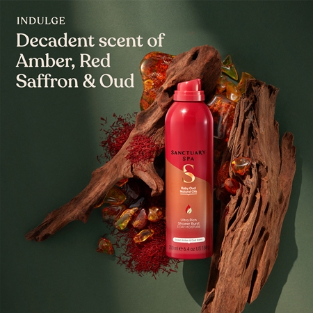 Sanctuary Spa Ruby Oud tusoló hab tápláló hatással