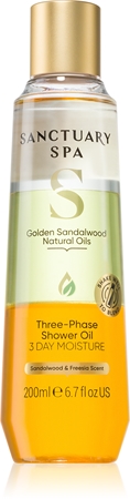 Sanctuary Spa Golden Sandalwood třífázový sprchový olej