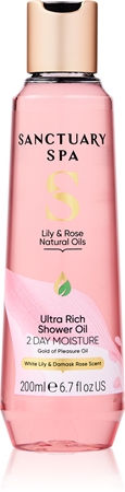 Sanctuary Spa Lily & Rose huile douche traitante