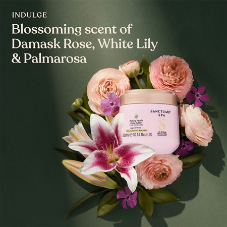 Sanctuary Spa Lily & Rose Natural Oils Εντατικό ενυδατικό βούτυρο σώματος
