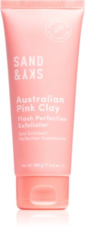 Sand & Sky Australian Pink Clay Flash Perfection Exfoliator tisztító peeling pórusok kitisztításáért és a matt bőrért