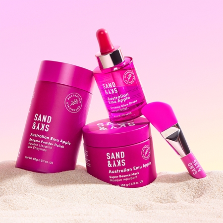 Sand & Sky Australian Emu Apple Super Bounce Mask hydratační a rozjasňující maska na obličej