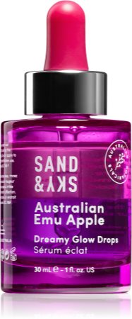  Sand & Sky Australian Glow Berries Dreamy Glow Drops - Bi-Phase  Hyaluronic Acid Serum with Vitamin C and Jojoba Oil Facial Serum Face Care  : Beauty & Personal Care