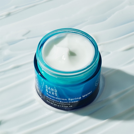 Sand & Sky Tasmanian Spring Water Hydration Boost Cream lehký gelový krém pro intenzivní hydrataci pleti