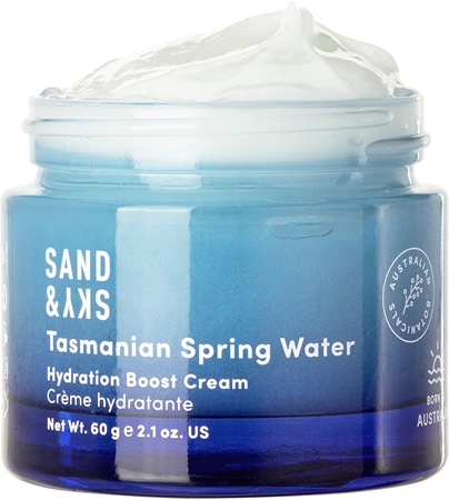 Sand & Sky Tasmanian Spring Water Hydration Boost Cream lehký gelový krém pro intenzivní hydrataci pleti