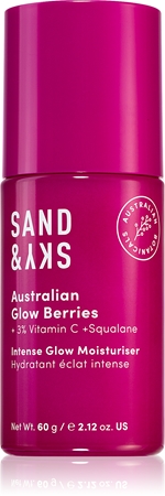 Sand & Sky Australian Glow Berries Intense Glow Moisturiser hydratisierendes Fluid zur Verjüngung der Gesichtshaut
