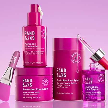 Sand & Sky Australian Glow Berries Intense Glow Moisturiser hydratisierendes Fluid zur Verjüngung der Gesichtshaut