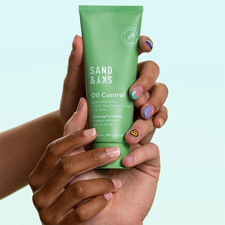 Sand & Sky Oil Control Clearing Face Mask globinsko čistilna maska za normalizacijo kože za mastno in problematično kožo