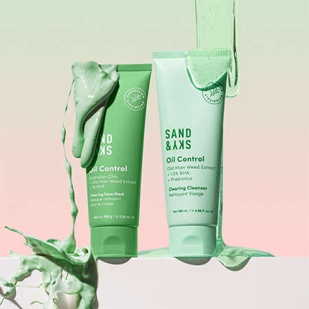 Sand & Sky Oil Control Clearing Face Mask globinsko čistilna maska za normalizacijo kože za mastno in problematično kožo