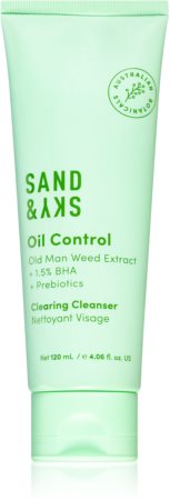 Sand & Sky Oil Control Clearing Cleanser frissítő tisztító gél zsíros és problémás bőrre