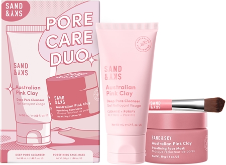 Sand & Sky Australian Pink Clay Pore Care Duo arcápoló szett