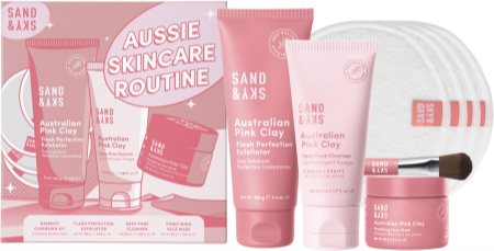 Sand & Sky Australian Pink Clay Aussie Skincare Routine sada pro péči o pleť